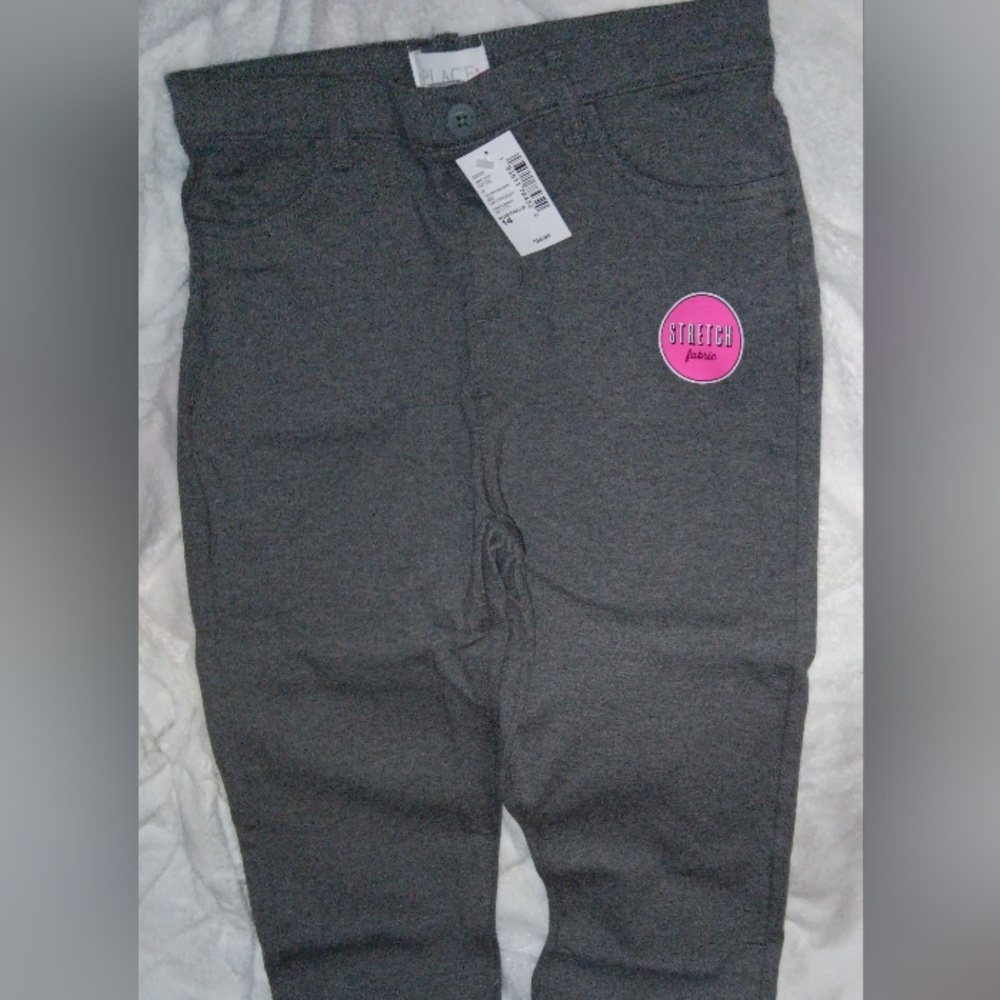 Uniform Jeggings Place NEW NWT Big Girl 16 Ponte Knit Dark Gray